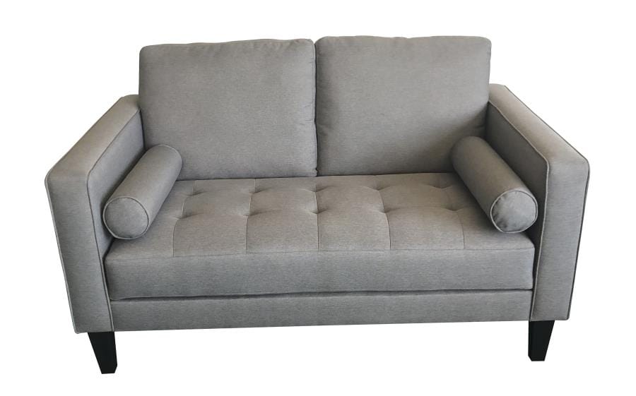 Lennox Track Arm Upholstered Loveseat Charcoal