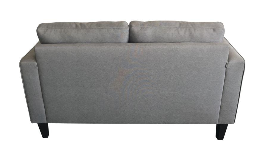 Lennox Track Arm Upholstered Loveseat Charcoal