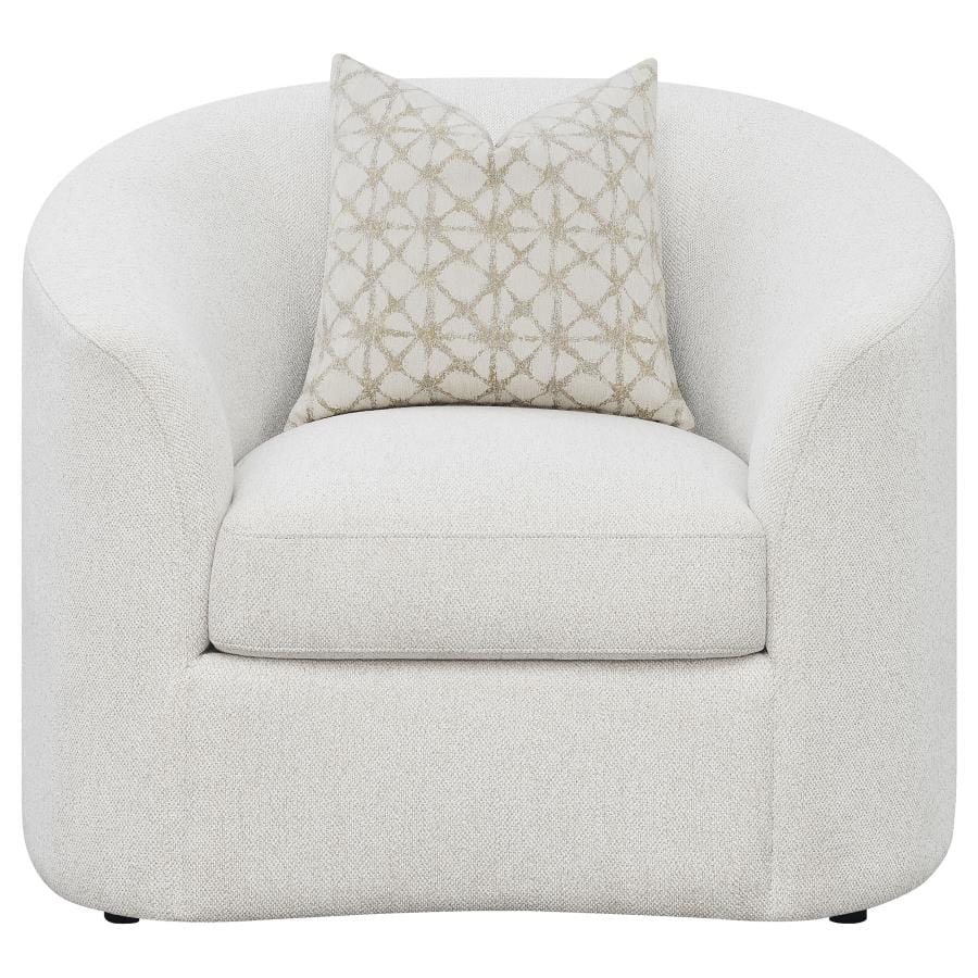 Rainn Upholstered Tight Back Chair Latte