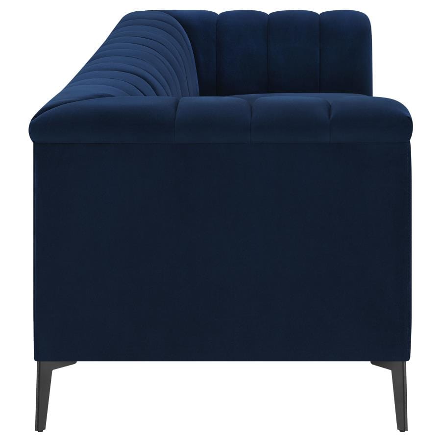 Chalet Tuxedo Arm Sofa Blue