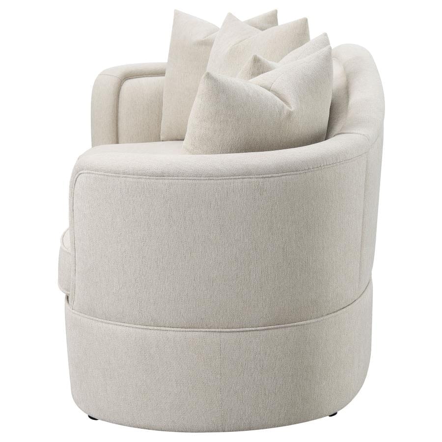 Kamilah Upholstered Sofa with Camel Back Beige