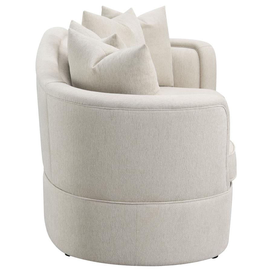Kamilah Upholstered Sofa with Camel Back Beige