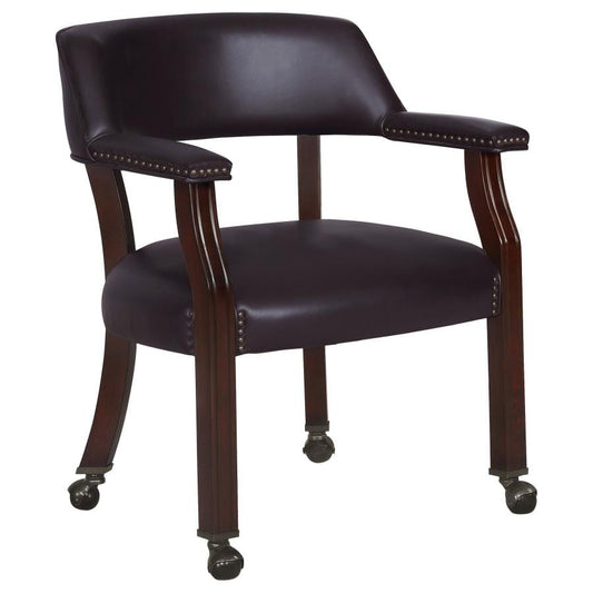 Office Chair with Casters Burgundy