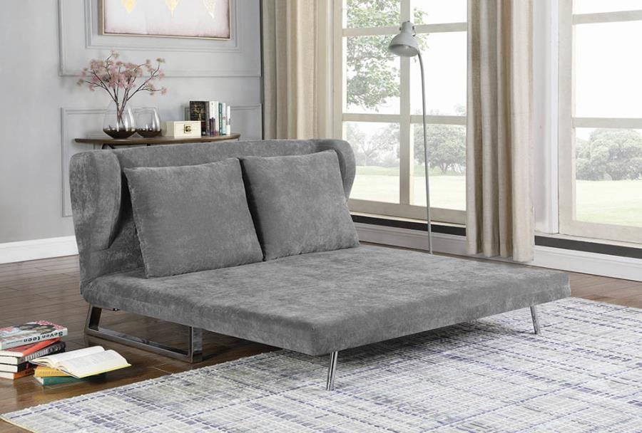 Vera Upholstered Sofa Bed Grey