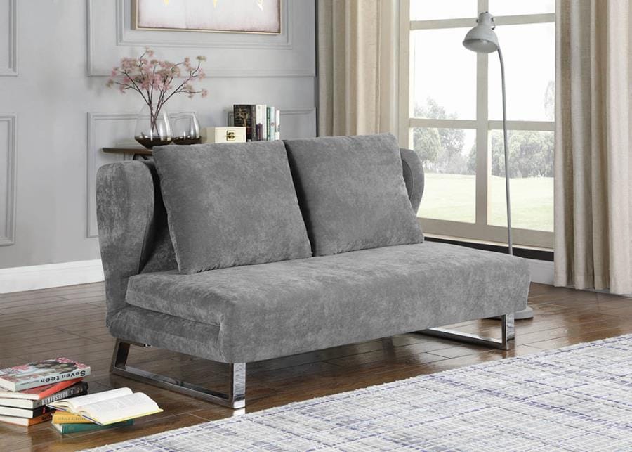 Vera Upholstered Sofa Bed Grey