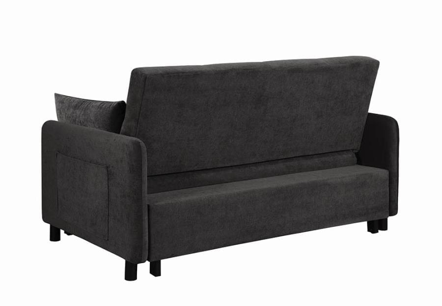 Underwood Tufted Sleeper Sofa Bed Charcoal