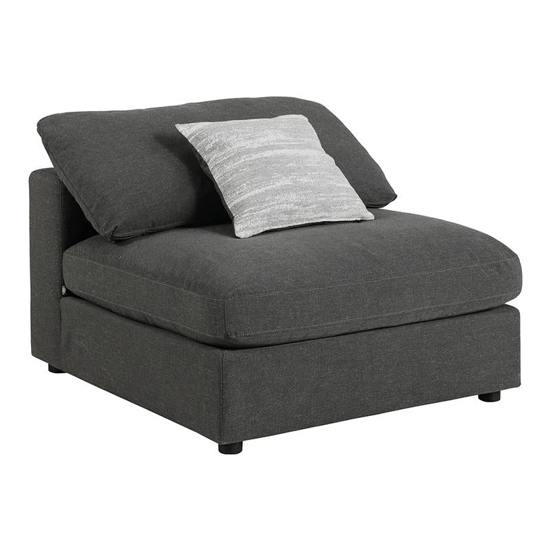 Serene 6-piece Upholstered Modular Sectional Charcoal