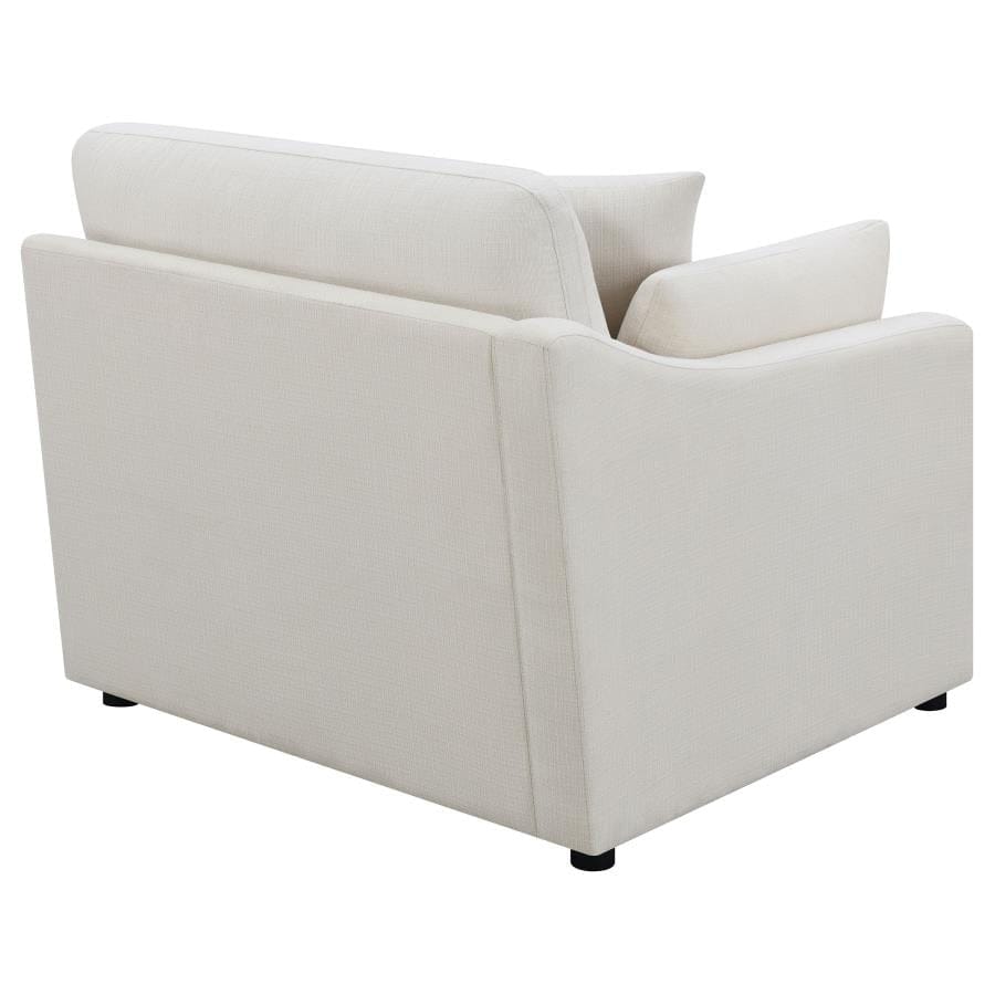 Hobson Sloped Track Arms LAF Chair Off-White