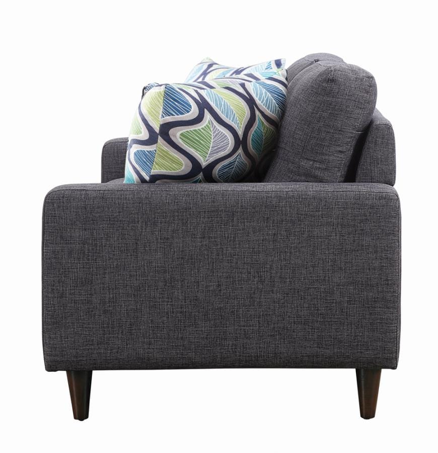 Watsonville Tufted Back Loveseat Grey