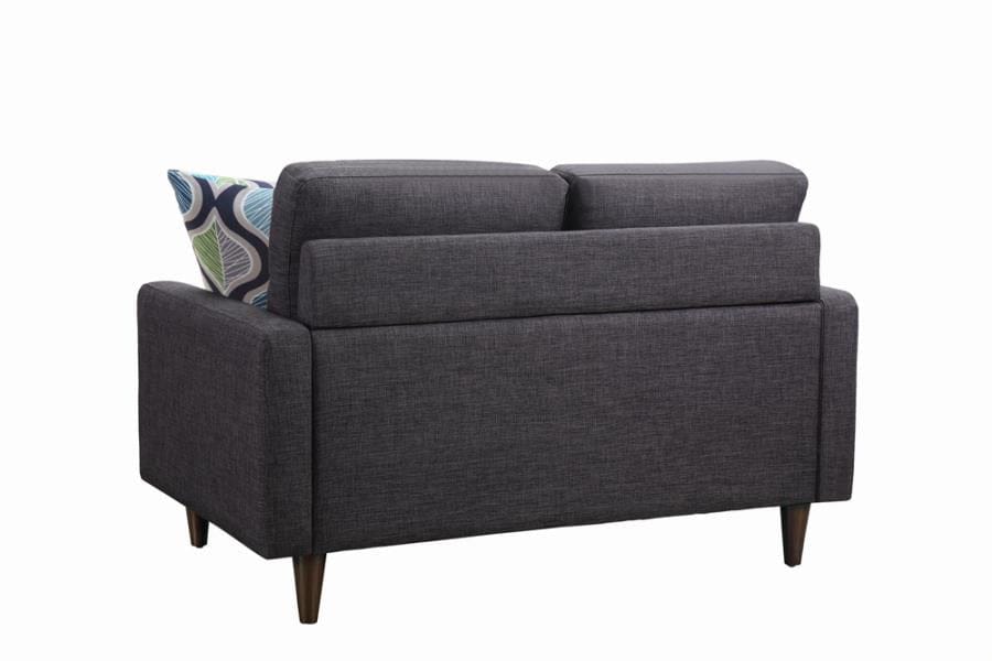 Watsonville Tufted Back Loveseat Grey