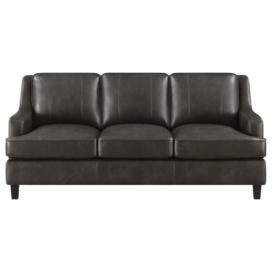 Clayton Upholstered Sloped Arm Sofa Grey