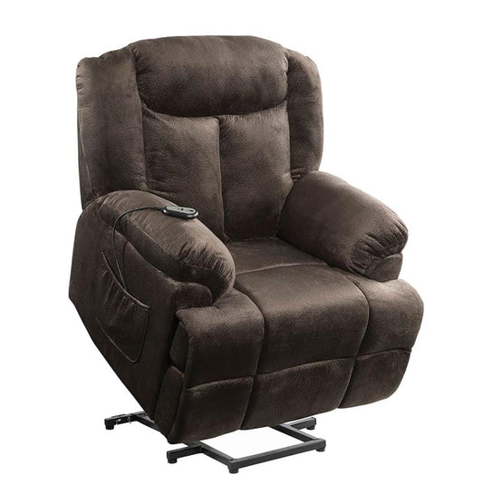 Power Lift Recliner with Wired Remote Chocolate