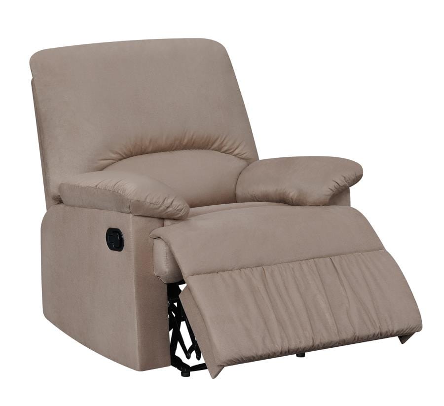 Upholstered Recliner Tan