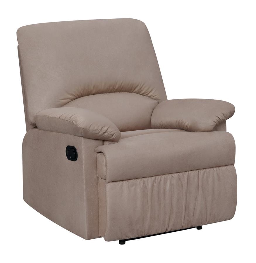 Upholstered Recliner Tan