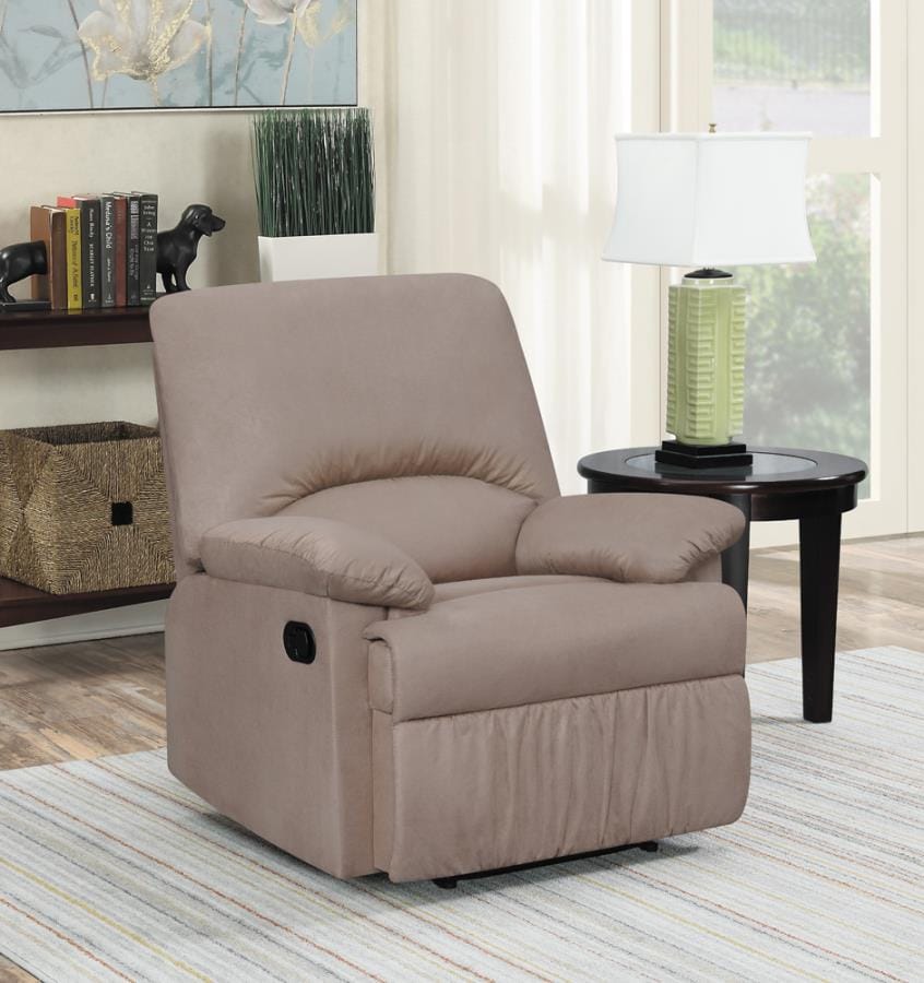 Upholstered Recliner Tan