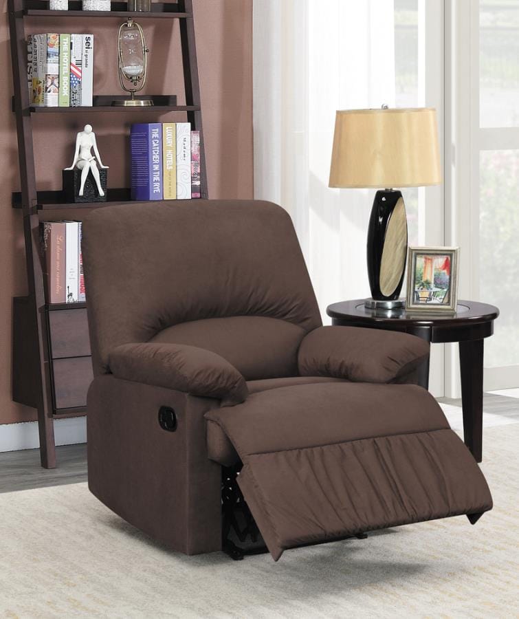Upholstered Recliner Chocolate