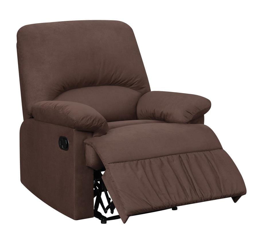 Upholstered Recliner Chocolate