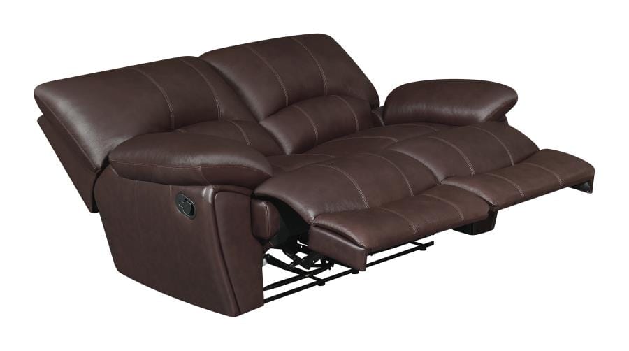 Clifford Pillow Top Arm Motion Loveseat Chocolate