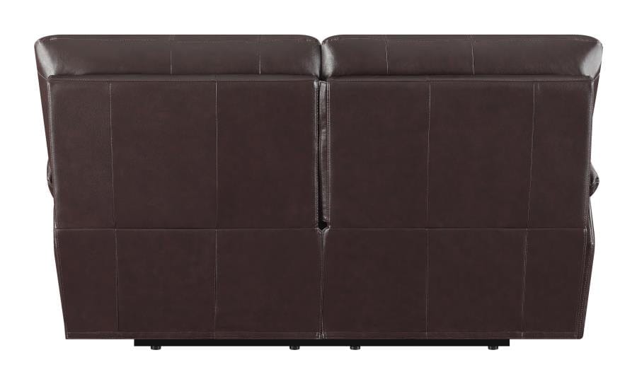 Clifford Pillow Top Arm Motion Loveseat Chocolate