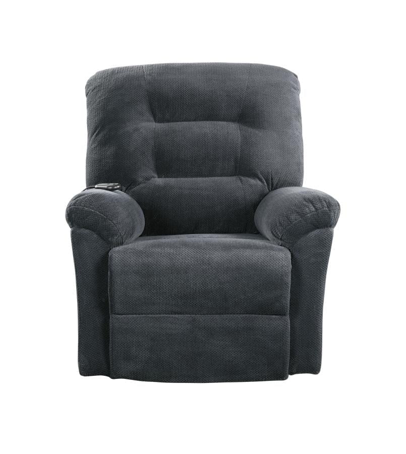 Upholstered Power Lift Recliner Charcoal