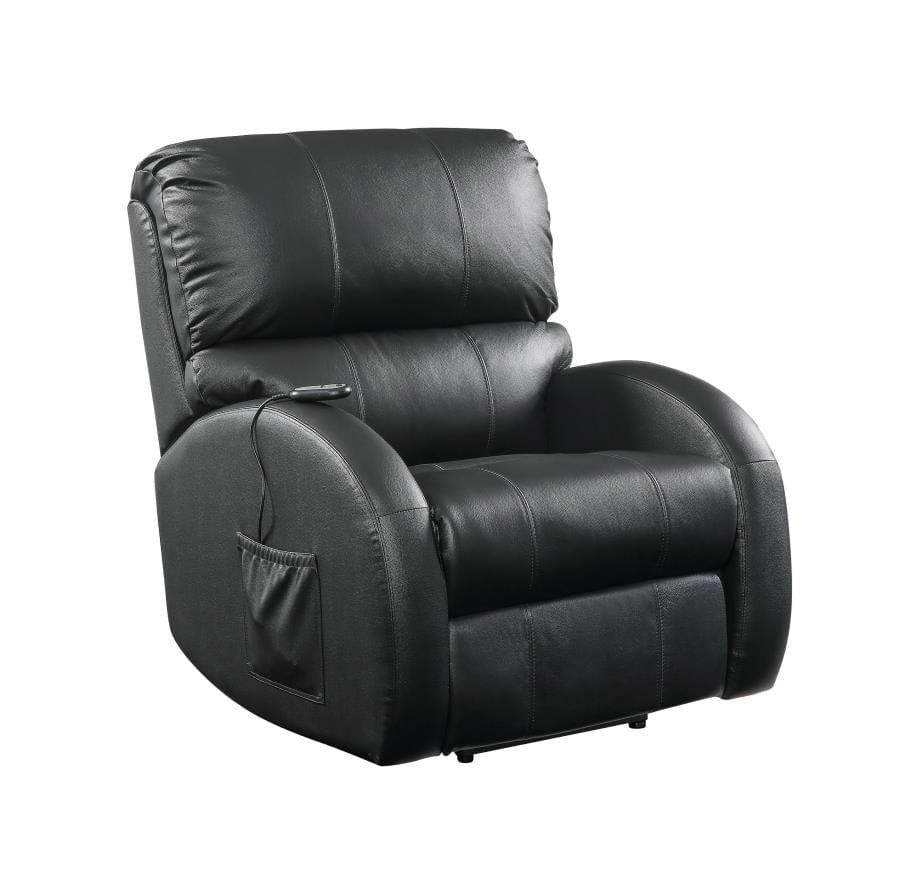 Upholstered Power Lift Recliner Black