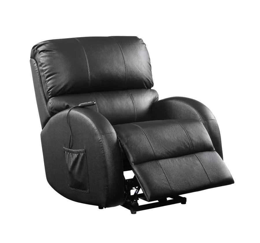 Upholstered Power Lift Recliner Black