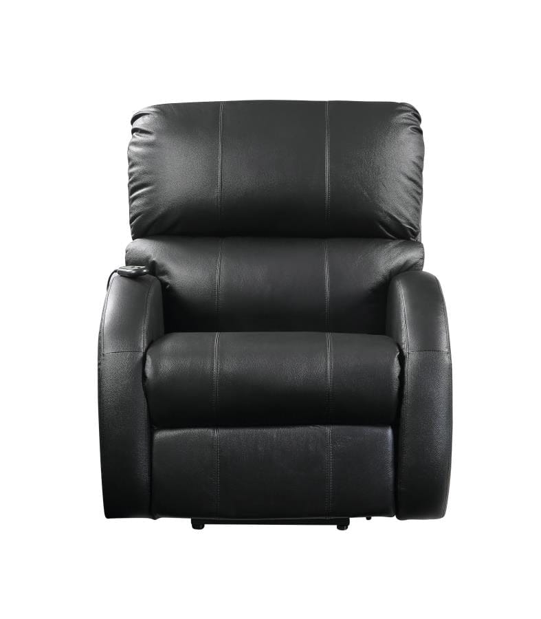 Upholstered Power Lift Recliner Black