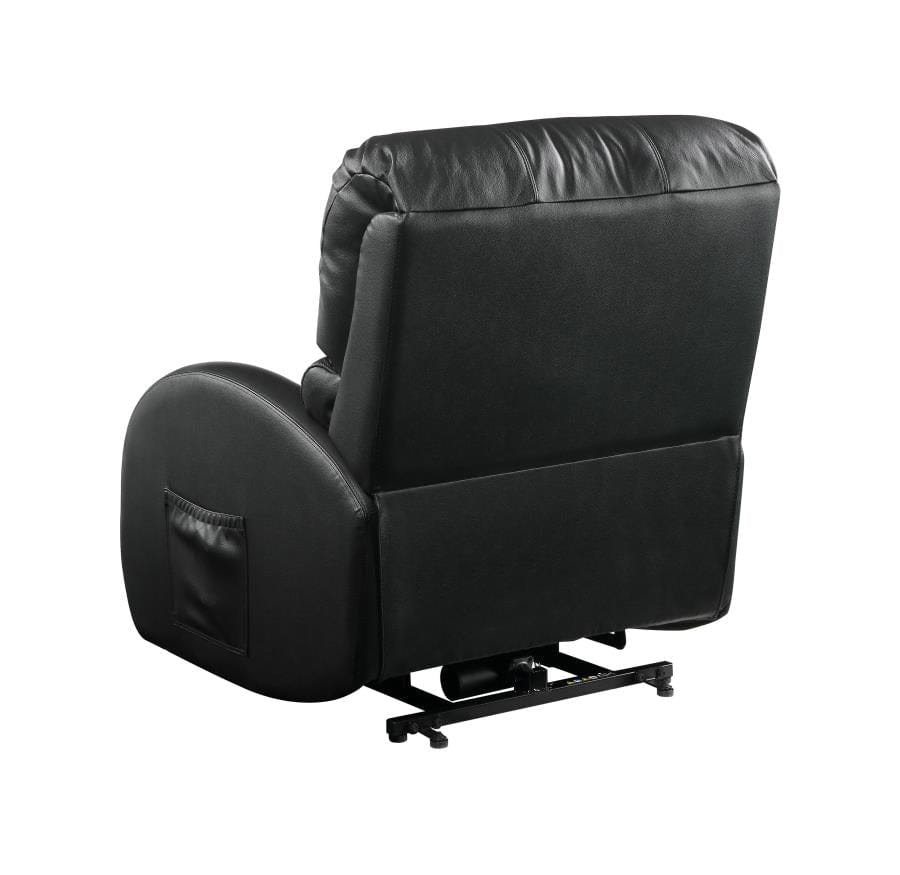 Upholstered Power Lift Recliner Black