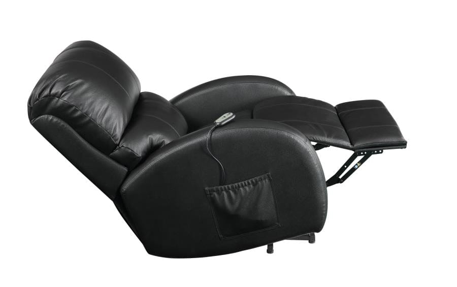 Upholstered Power Lift Recliner Black