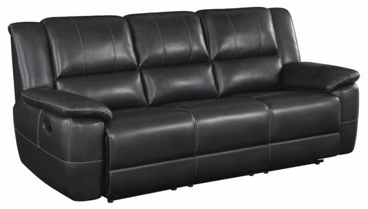 Lee Pillow Arm Motion Sofa Black