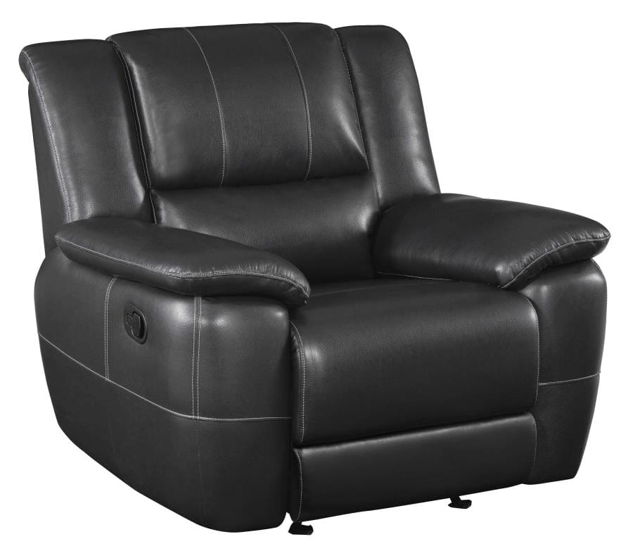 Lee Rolled Back Glider Recliner Black