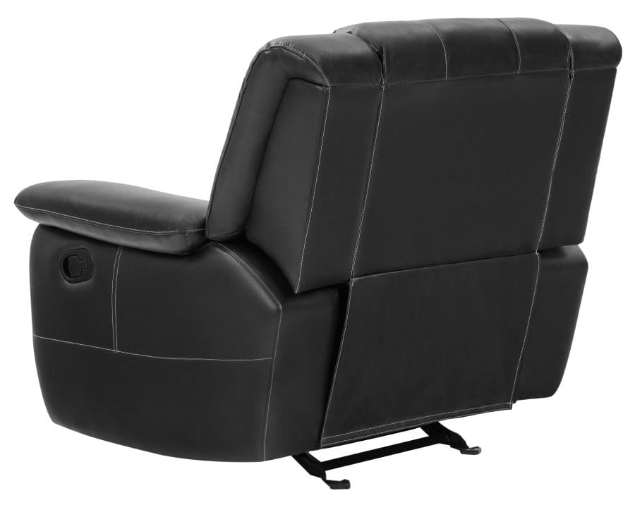 Lee Rolled Back Glider Recliner Black