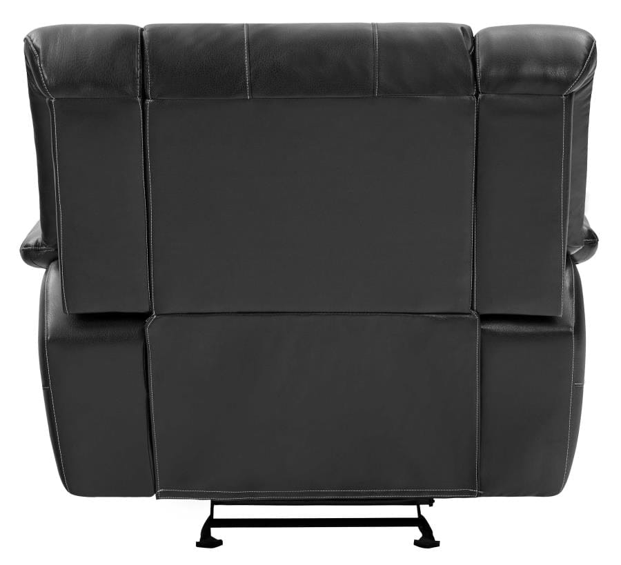 Lee Rolled Back Glider Recliner Black