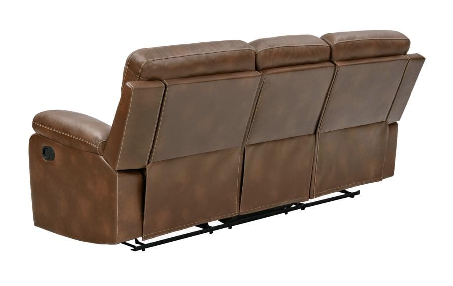 Damiano Upholstered Tufted Living Room Set Tri-tone Brown