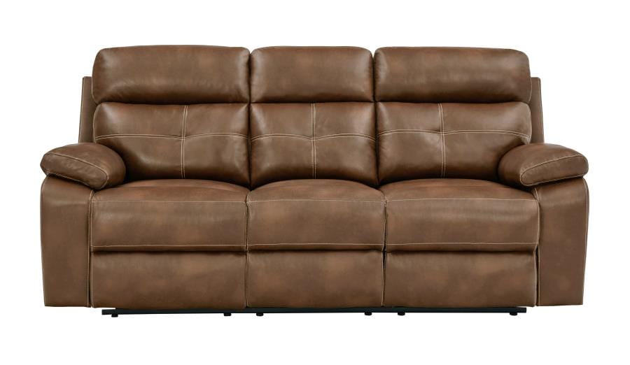 Damiano Button Tufted Motion Sofa Tri-tone Brown