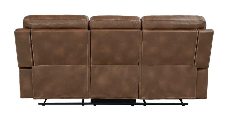 Damiano Button Tufted Motion Sofa Tri-tone Brown