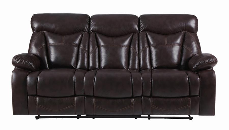 Zimmerman Pillow Top Arm Motion Sofa Dark Brown