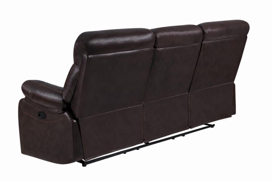 Zimmerman Pillow Top Arm Motion Sofa Dark Brown