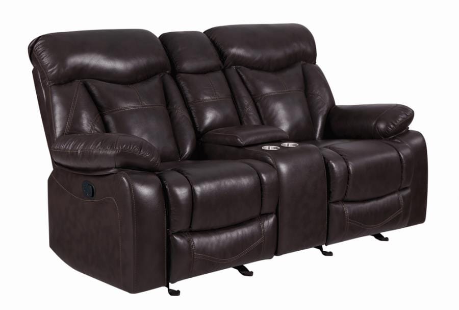 Zimmerman Pillow Top Arm Motion Loveseat Dark Brown