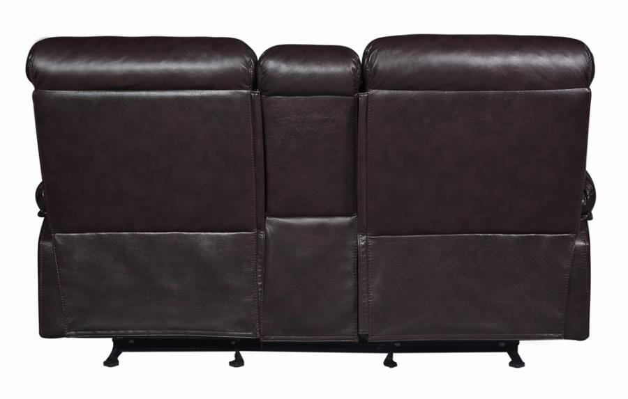 Zimmerman Pillow Top Arm Motion Loveseat Dark Brown