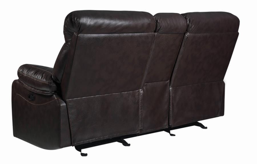 Zimmerman Pillow Top Arm Motion Loveseat Dark Brown