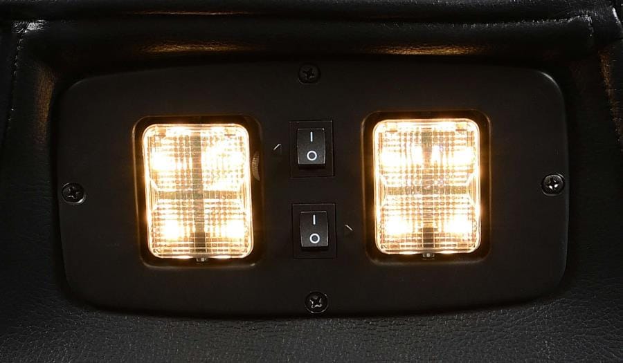 Delange Power^2 Sofa with Headrests Black