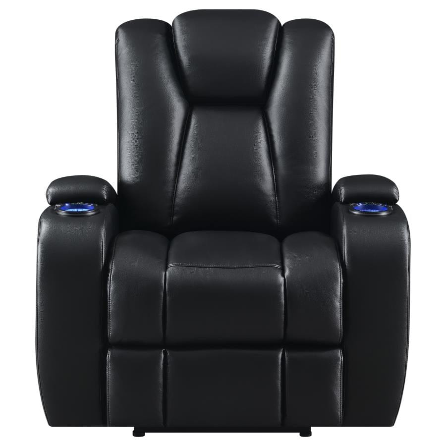Delange Power^2 Recliner with Headrest Black