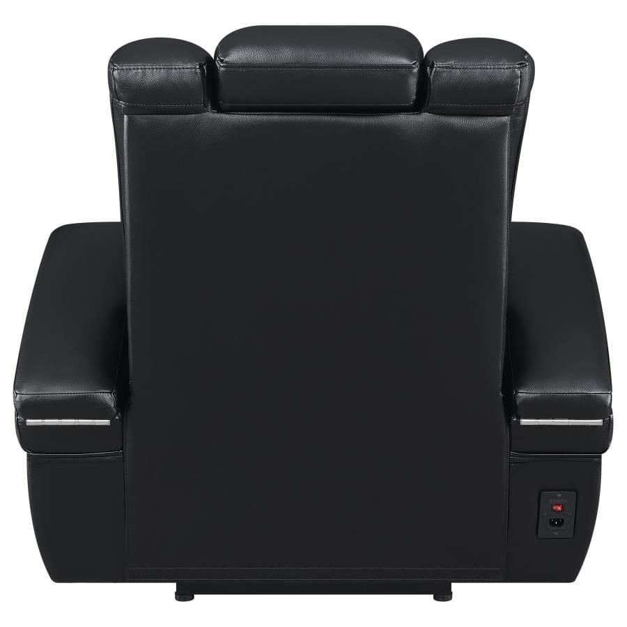 Delange Power^2 Recliner with Headrest Black