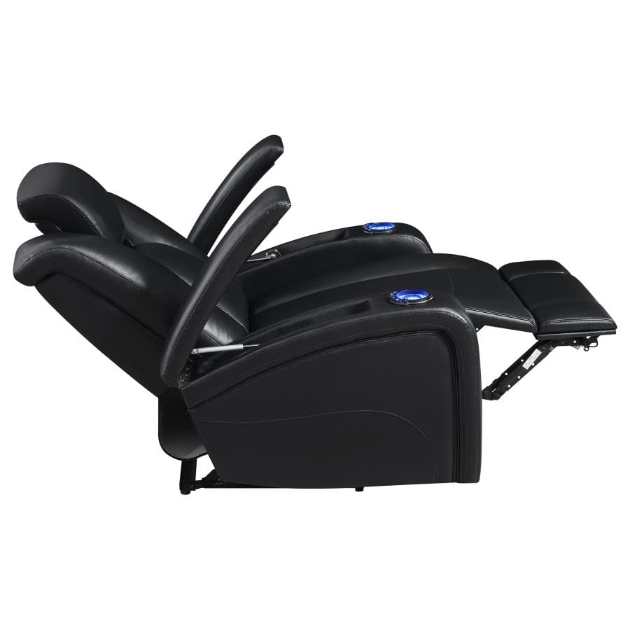 Delange Power^2 Recliner with Headrest Black