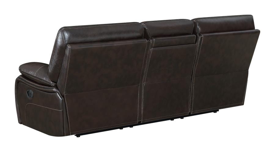 Willemse Motion Sofa with Drop-down Table Dark Brown