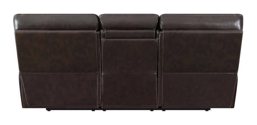 Willemse Motion Sofa with Drop-down Table Dark Brown