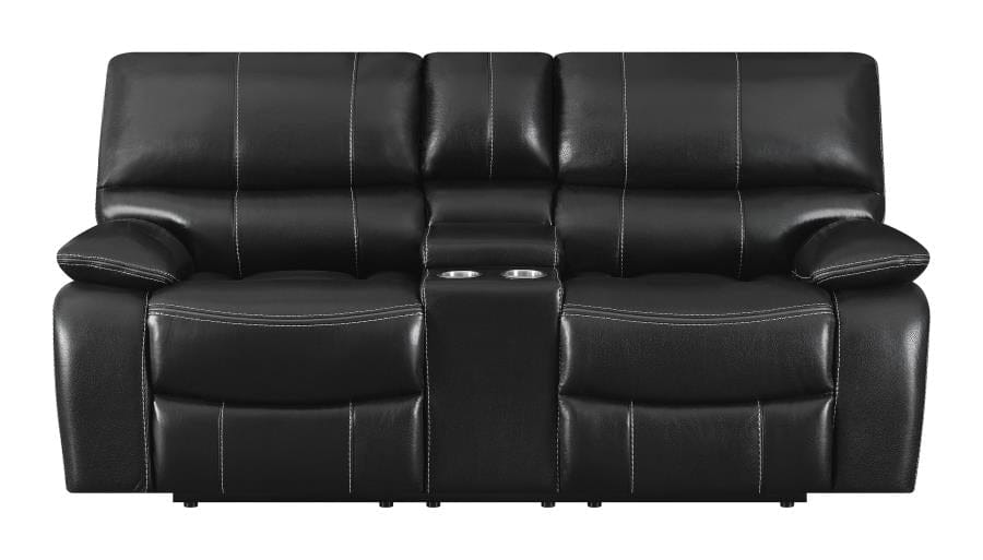 Willemse Motion Loveseat with Console Black