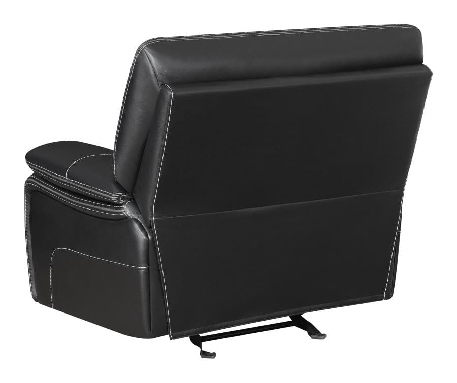 Willemse Upholstered Glider Recliner Black