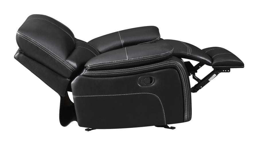 Willemse Upholstered Glider Recliner Black